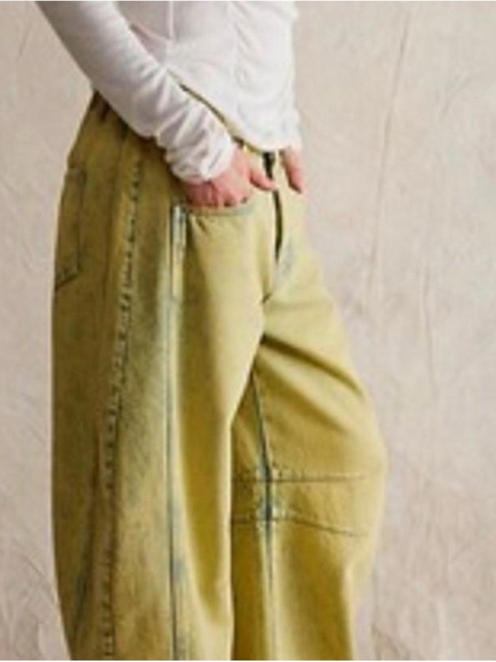 Free People Barrell Jeans in Flying Saucer (color). RARE - Picture 3 of 6